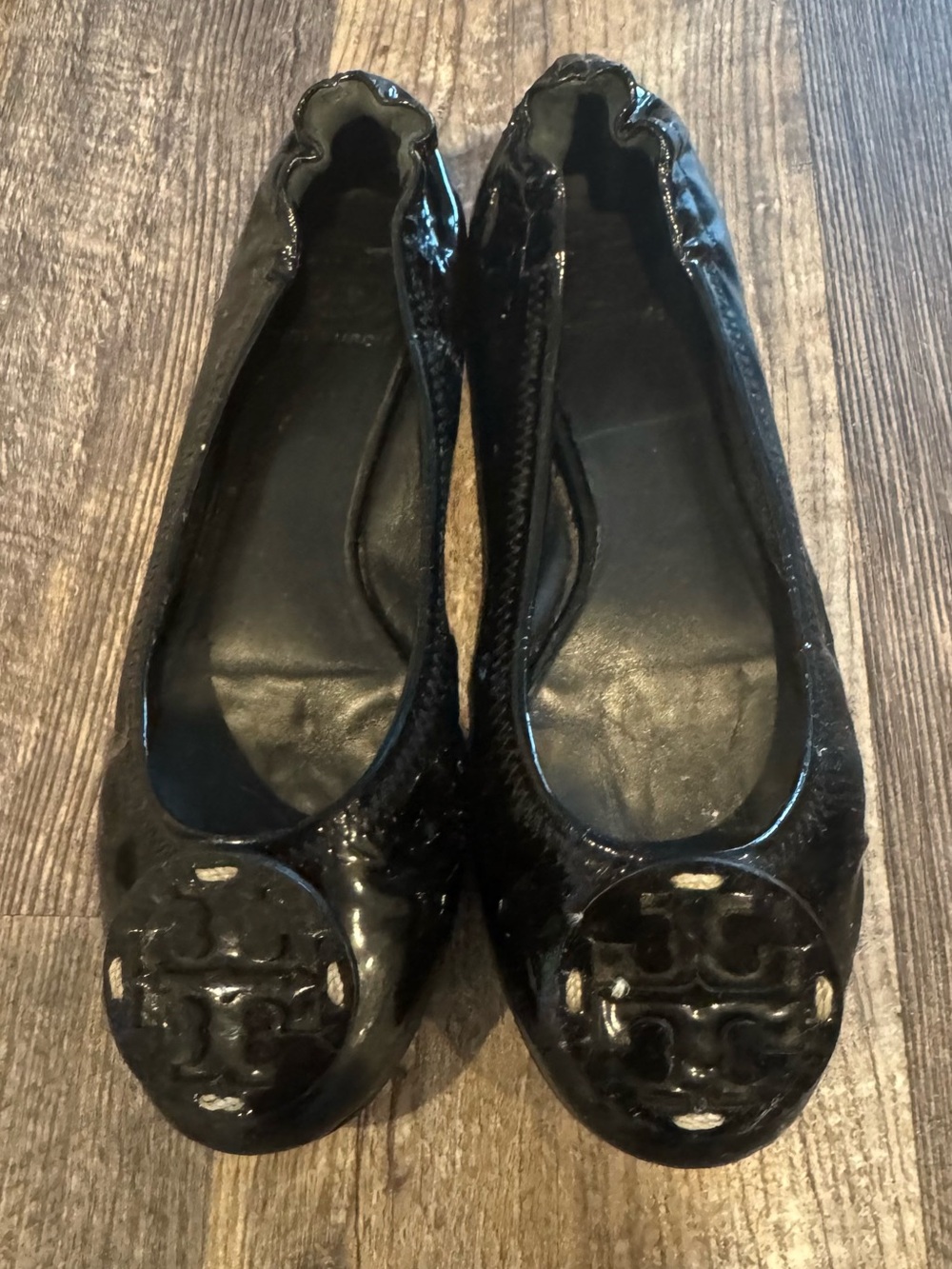 Tory Burch Black Patent Leather Ballet Flats – Women’s Size 7.5